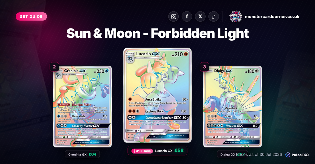 Forbidden Light Pokemon Card List & Prices (UK) - Chase Cards & Set Value
