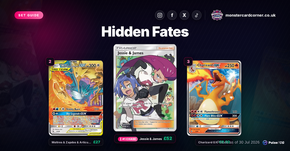 Hidden Fates Pokemon Card List & Prices (UK) - Chase Cards & Set Value