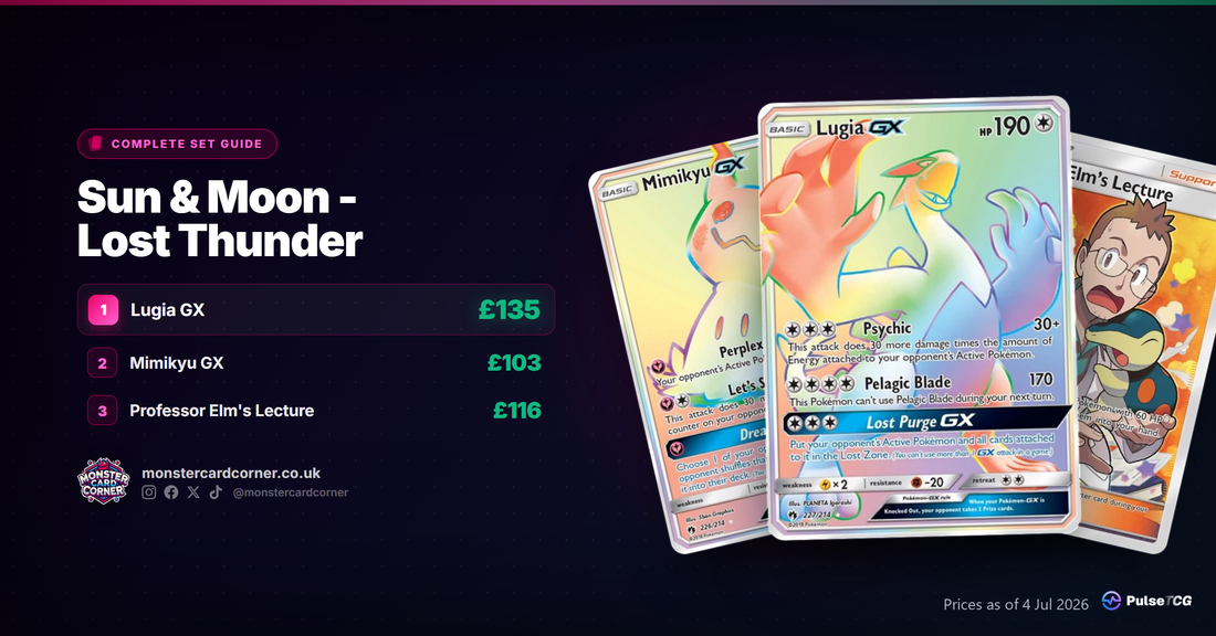 Sun & Moon - Lost Thunder Pokemon TCG - Set Guide & Prices