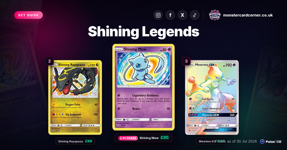 Shining Legends Pokemon Card List & Prices (UK) - Chase Cards & Set Value