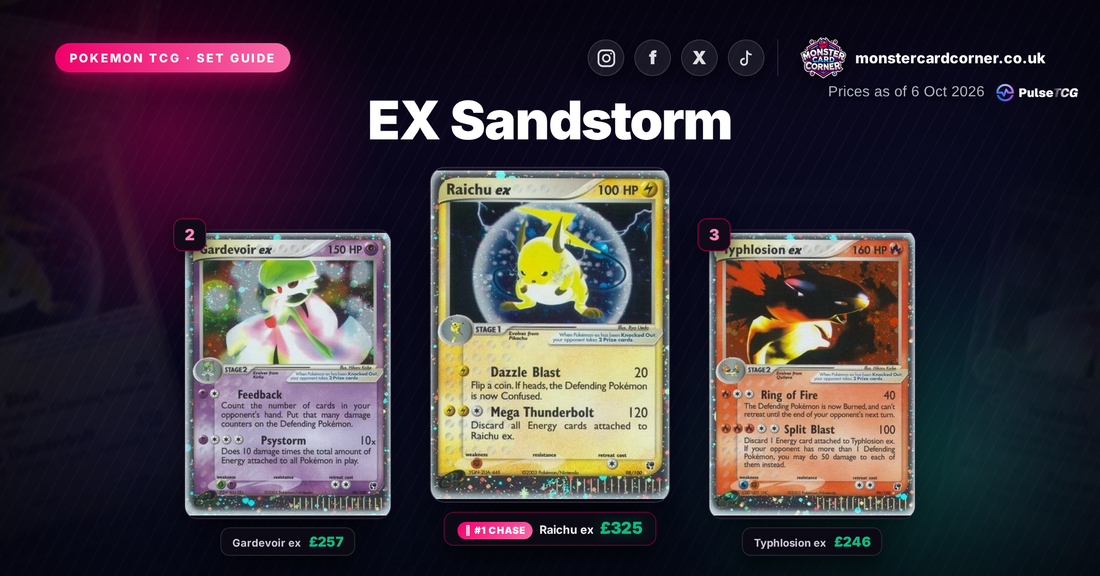 EX Sandstorm Set Guide - top chase cards