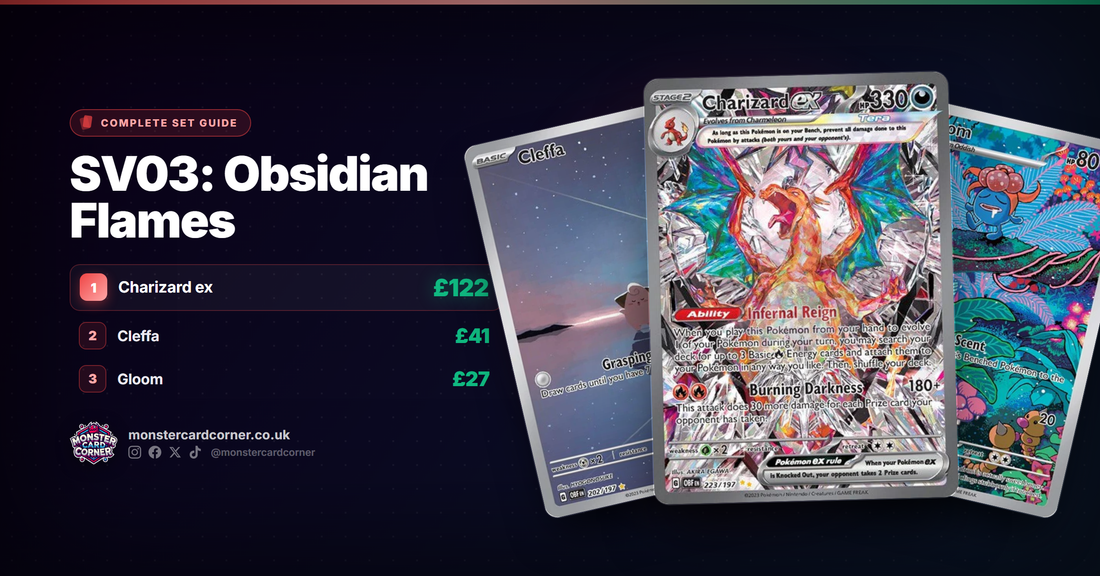 SV03: Obsidian Flames - Complete Set Guide, Chase Cards & Prices