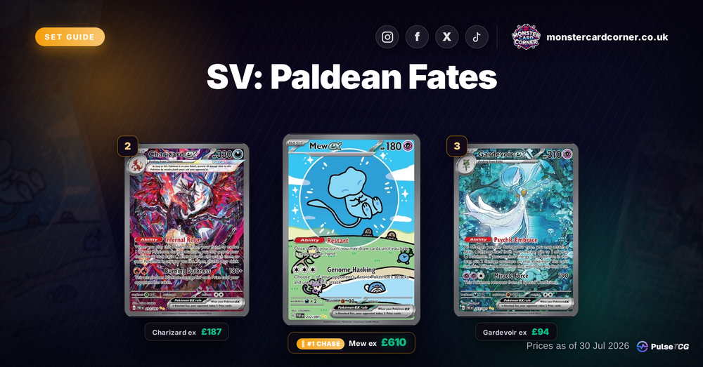 Paldean Fates Pokemon Card List & Prices (UK) - Chase Cards & Set Value