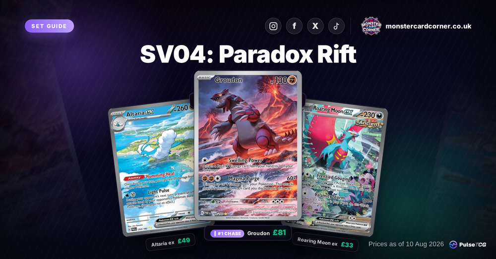 Paradox Rift Pokemon Card List & Prices (UK) - Chase Cards & Set Value