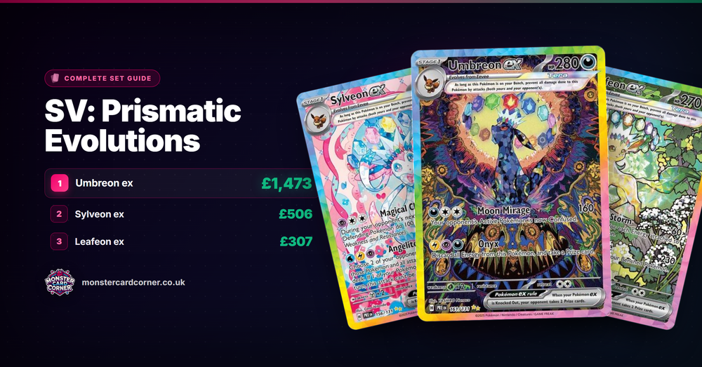 SV: Prismatic Evolutions - Complete Set Guide, Chase Cards & Prices