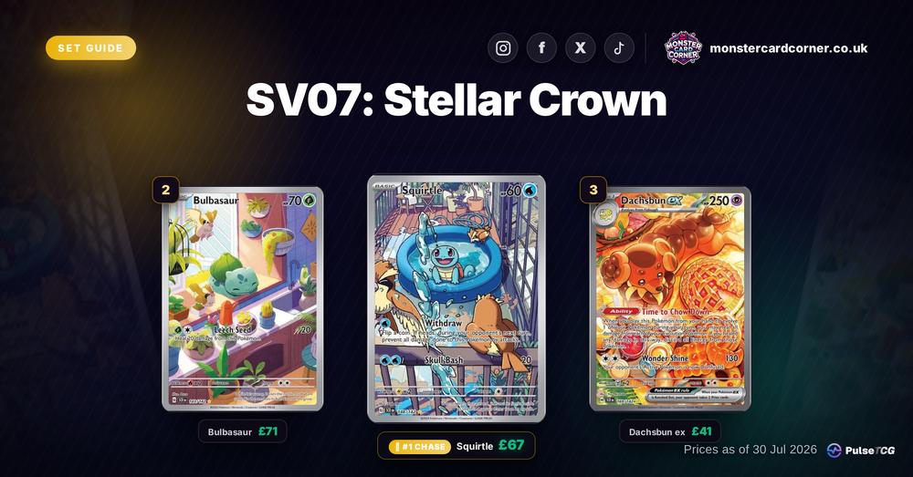 Stellar Crown Pokemon Card List & Prices (UK) - Chase Cards & Set Value