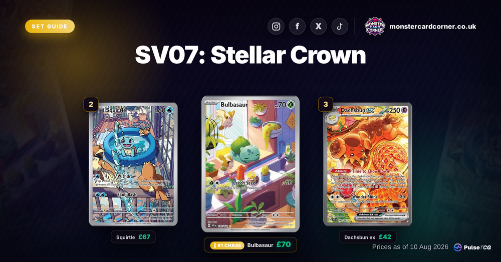 Stellar Crown Pokemon Card List & Prices (UK) - Chase Cards & Set Value