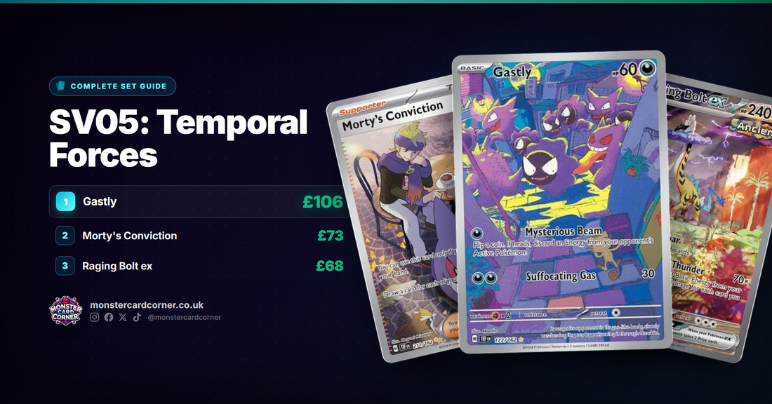SV05: Temporal Forces - Complete Set Guide, Chase Cards & Prices
