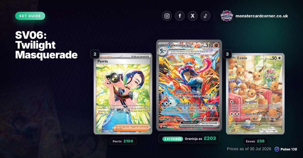 Twilight Masquerade Pokemon Card List & Prices (UK) - Chase Cards & Set Value