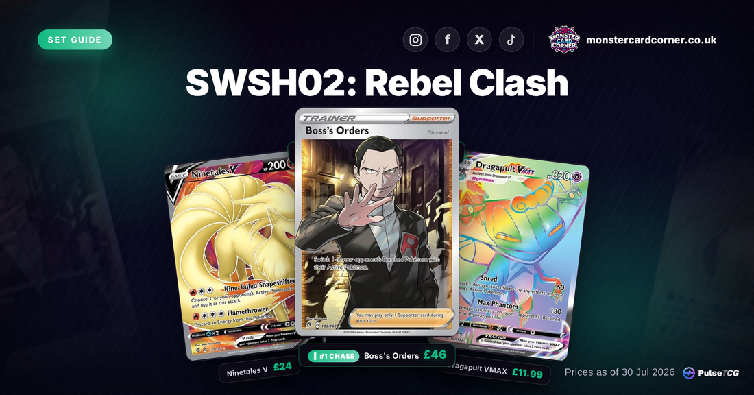 Rebel Clash Pokemon Card List & Prices (UK) - Chase Cards & Set Value