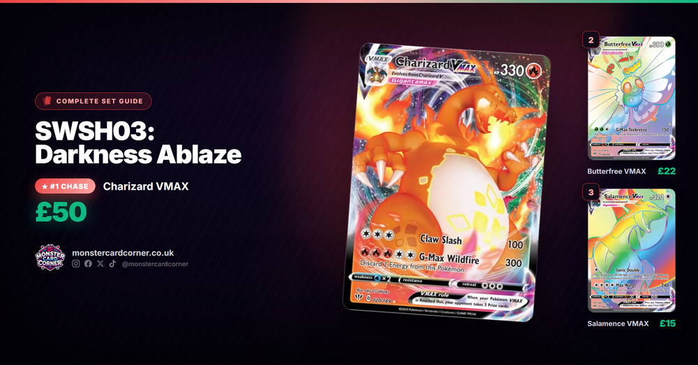 SWSH03: Darkness Ablaze Pokemon TCG - Set Guide & Prices
