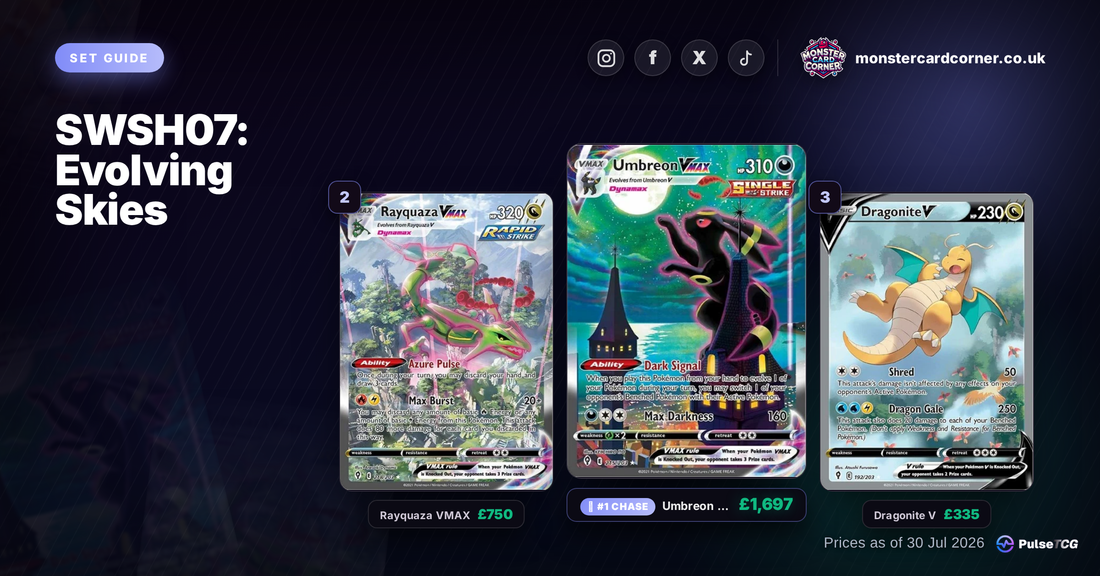 Evolving Skies Pokemon Card List & Prices (UK) - Chase Cards & Set Value