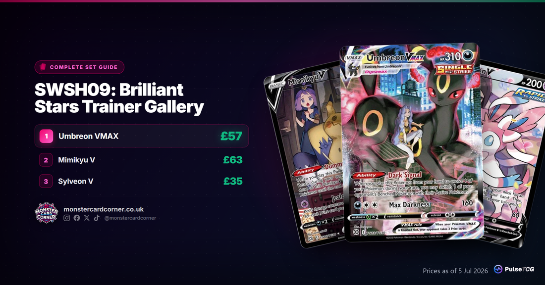 SWSH09: Brilliant Stars Trainer Gallery Pokemon TCG - Set Guide & Prices