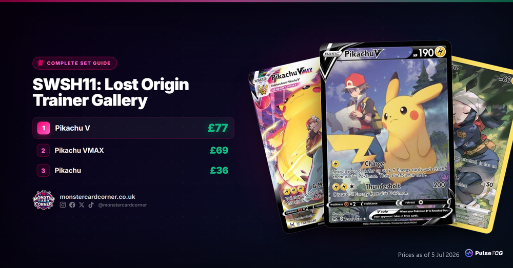 SWSH11: Lost Origin Trainer Gallery Pokemon TCG - Set Guide & Prices