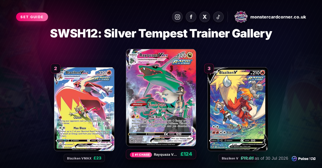 Silver Tempest Trainer Gallery Pokemon Card List & Prices (UK) - Chase Cards & Set Value