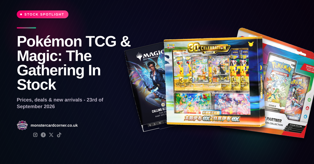 Pokémon TCG & Magic: The Gathering In Stock (September 2026): Prices, Deals & New Arrivals