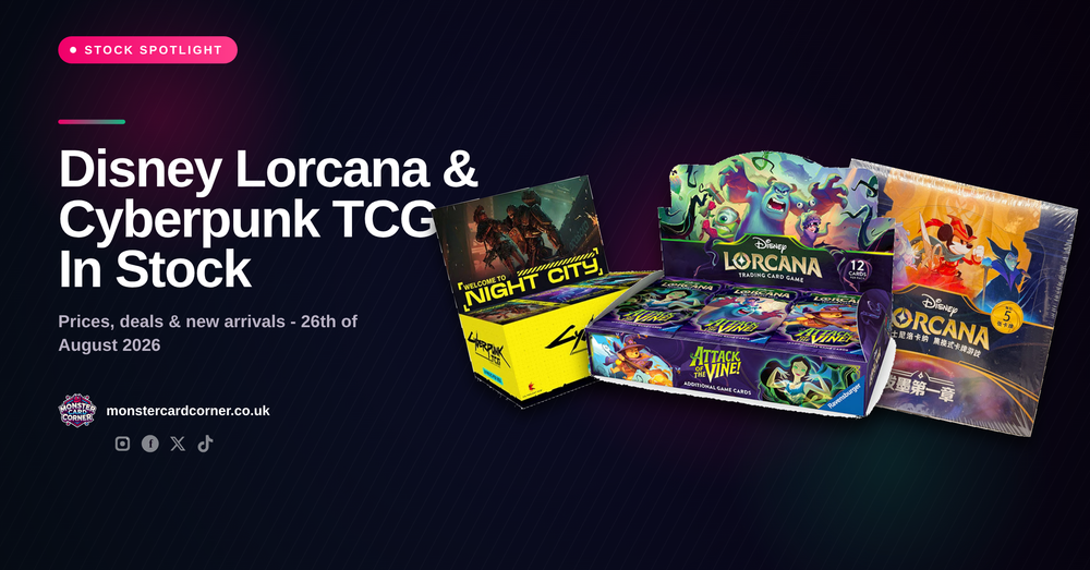 Disney Lorcana & Cyberpunk TCG In Stock (August 2026): Prices, Deals & New Arrivals