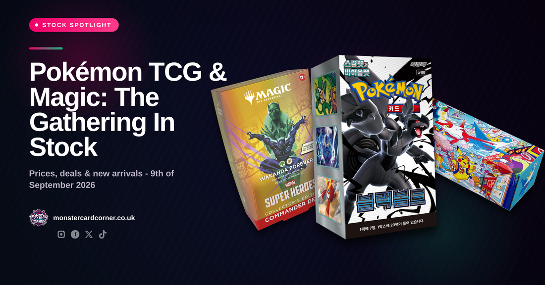 Pokémon TCG & Magic: The Gathering In Stock (September 2026): Prices, Deals & New Arrivals