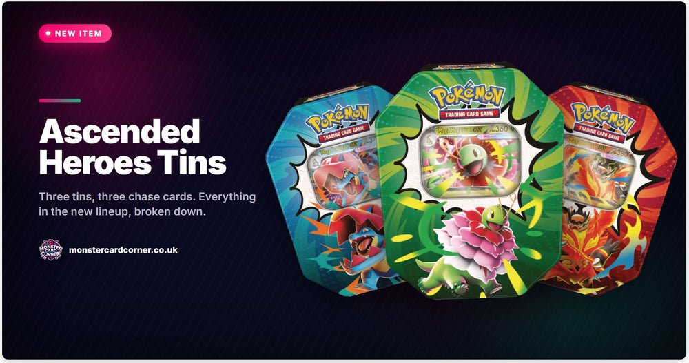 Pokémon TCG: Ascended Heroes Tins Revealed for August