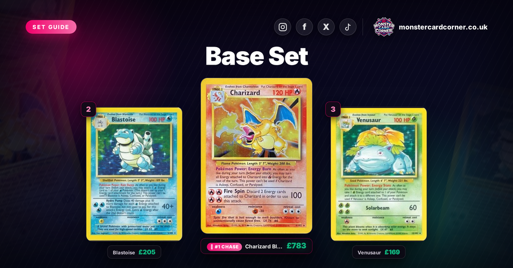 Base Set Pokemon Card List & Prices (UK) - Chase Cards & Set Value