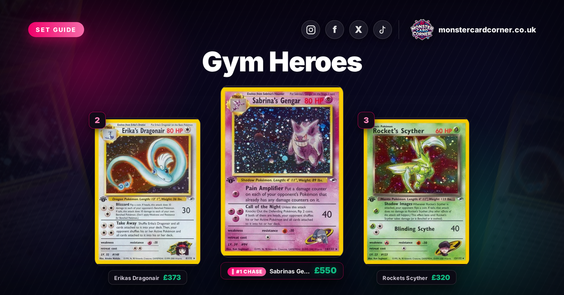Gym Heroes Pokemon Card List & Prices (UK) - Chase Cards & Set Value