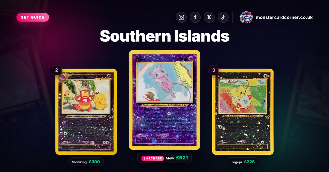 Southern Islands Pokemon TCG Card List (UK) - Full Checklist & Products