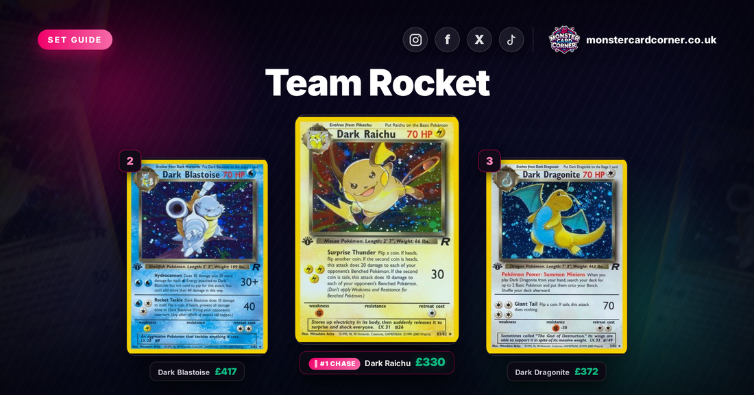 Team Rocket Pokemon Card List & Prices (UK) - Chase Cards & Set Value