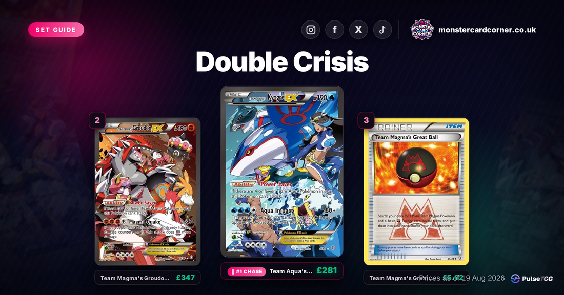 Double Crisis Pokemon Card List & Prices (UK) - Chase Cards & Set Value