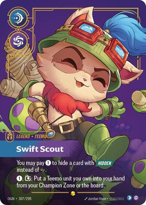 Riftbound - Origins - Teemo, Swift Scout (Overnumbered) - 307/298 - Showcase