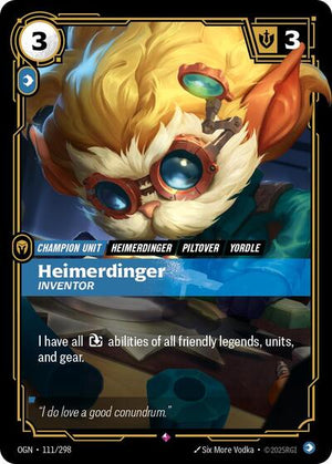 Riftbound - Origins - Heimerdinger, Inventor - 111/298 - Rare