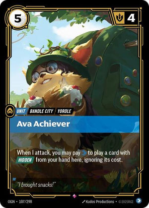 Riftbound - Origins - Ava Achiever - 107/298 - Rare