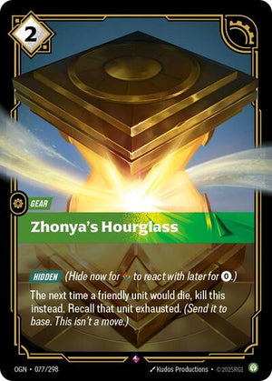 Riftbound - Origins - Zhonya's Hourglass - 077/298 - Rare