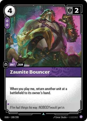 Riftbound - Origins - Zaunite Bouncer - 188/298 - Uncommon