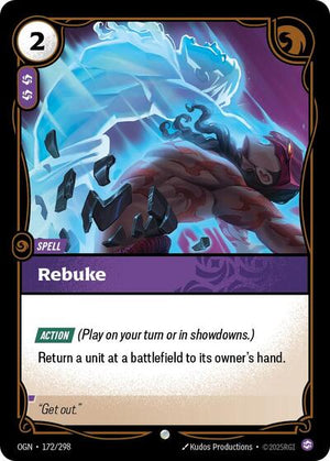 Riftbound - Origins - Rebuke - 172/298 - Common