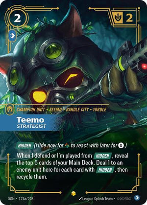 Riftbound - Origins - Teemo, Strategist - 121a/298 - Alternate Art - Showcase