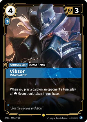 Riftbound - Origins - Viktor, Innovator - 117a/298 - Alternate Art - Showcase