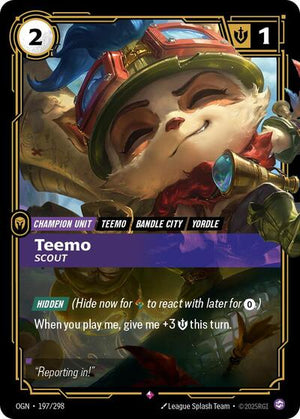 Riftbound - Origins - Teemo, Scout - 197/298 - Rare