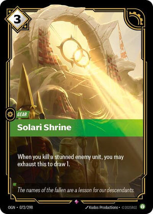 Riftbound - Origins - Solari Shrine - 072/298 - Rare