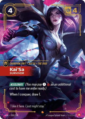 Riftbound - Origins - Kai'Sa, Survivor - 039/298 - Epic
