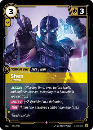 Riftbound - Origins - Shen, Kinkou - 241/298 - Rare