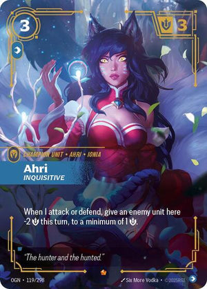 Riftbound - Origins - Ahri, Inquisitive - 119/298 - Epic