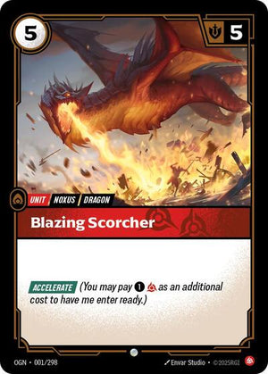 Riftbound - Origins - Blazing Scorcher - 001/298 - Common