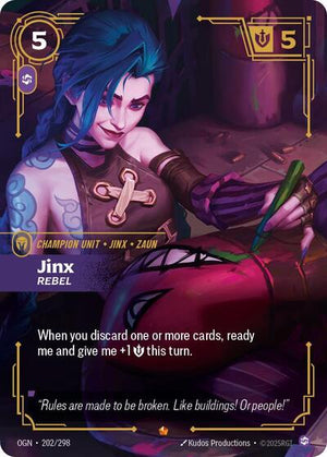 Riftbound - Origins - Jinx, Rebel - 202/298 - Epic