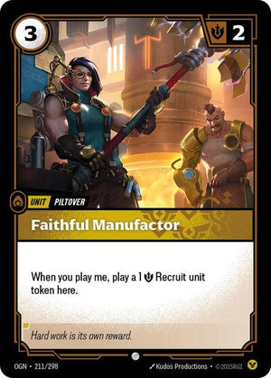 Riftbound - Origins - Faithful Manufactor - 211/298 - Common