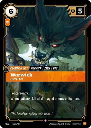 Riftbound - Origins - Warwick, Hunter - 159/298 - Rare