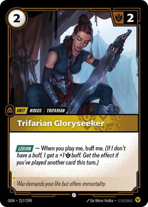 Riftbound - Origins - Trifarian Gloryseeker - 217/298 - Common