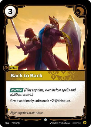 Riftbound - Origins - Back to Back - 206/298 - Common