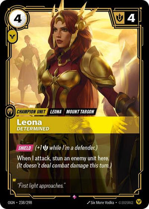 Riftbound - Origins - Leona, Determined - 238/298 - Rare