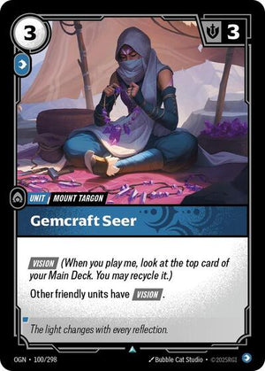 Riftbound - Origins - Gemcraft Seer - 100/298 - Uncommon
