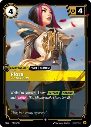 Riftbound - Origins - Fiora, Victorious - 232/298 - Rare